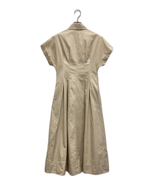 Max Mara Studio（マックスマーラ ストゥディオ）Max Mara Studio (マックスマーラ ストゥディオ) ピュアコットンワンピース ベージュ サイズ:38の古着・服飾アイテム