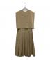 AKIRA NAKA (アキラナカ) Letica back cape dress ベージュ サイズ:2：5000円