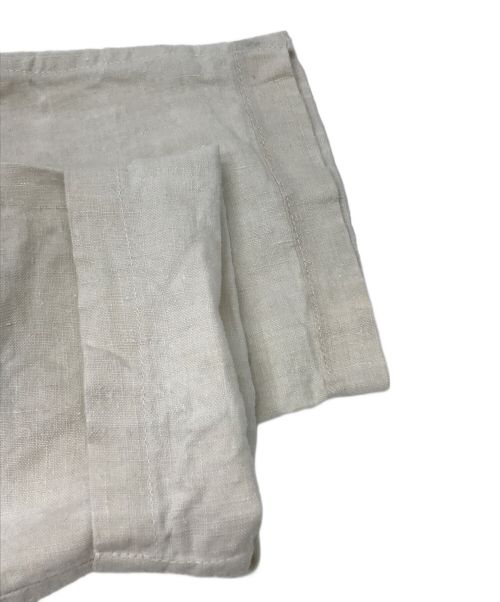 VINTAGE（ヴィンテージ）VINTAGE (ヴィンテージ) ヴィンテージリネンスモックワンピース ベージュ サイズ:不明（実寸参照）の古着・服飾アイテム