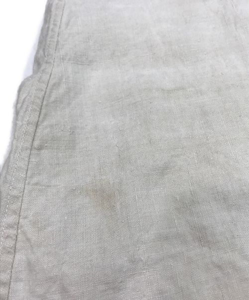 VINTAGE（ヴィンテージ）VINTAGE (ヴィンテージ) ヴィンテージリネンスモックワンピース ベージュ サイズ:不明（実寸参照）の古着・服飾アイテム