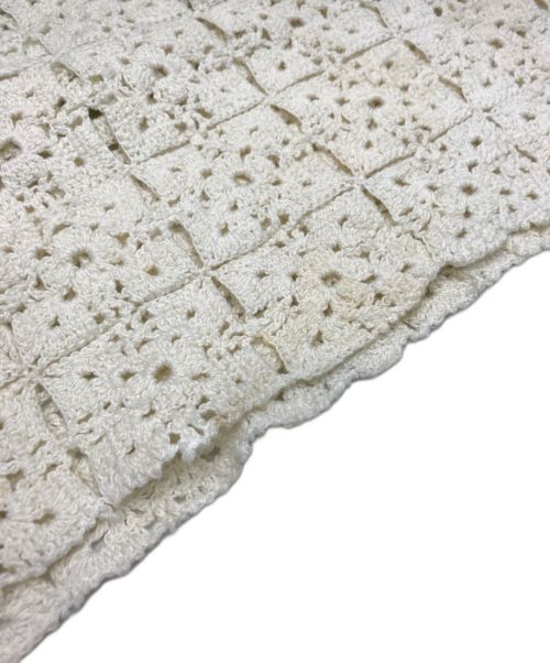 VINTAGE（ヴィンテージ）VINTAGE (ヴィンテージ) ヴィンテージリネンスモックワンピース ベージュ サイズ:不明（実寸参照）の古着・服飾アイテム