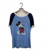 DISNEYディズニー）の古着「プリントTシャツ」｜ネイビー