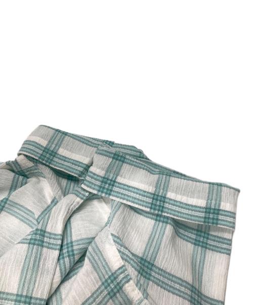 Patagonia（パタゴニア）Patagonia (パタゴニア) 半袖シャツ ホワイト×グリーン サイズ:Sの古着・服飾アイテム