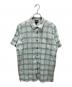 Patagonia（パタゴニア）の古着「半袖シャツ」｜ホワイト×グリーン