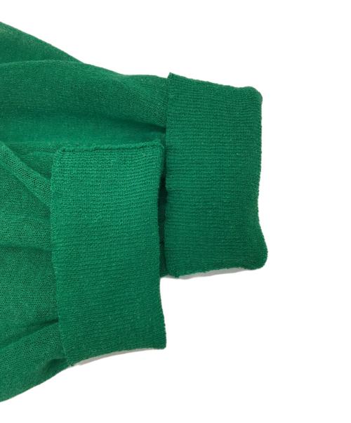 Spick and Span（スピック＆スパン）Spick and Span (スピックアンドスパン) シアーニットボリュームスリーブプルオーバー グリーン サイズ:不明(実寸参照)の古着・服飾アイテム