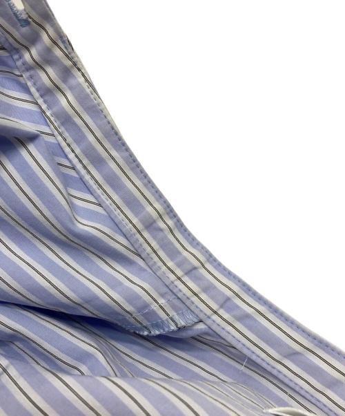 ENFOLD（エンフォルド）ENFOLD (エンフォルド) ピンストライプ BIGボタンSHIRT ブルー サイズ:38の古着・服飾アイテム