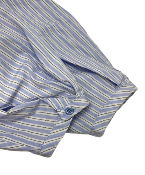 ENFOLD（エンフォルド）ENFOLD (エンフォルド) ピンストライプ BIGボタンSHIRT ブルー サイズ:38の古着・服飾アイテム