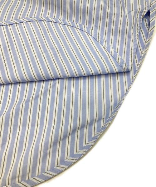 ENFOLD（エンフォルド）ENFOLD (エンフォルド) ピンストライプ BIGボタンSHIRT ブルー サイズ:38の古着・服飾アイテム