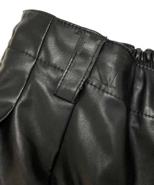 MAISON SPECIAL（メゾンスペシャル）MAISON SPECIAL (メゾンスペシャル) ロイヤルレザー2タックイージープライムワイドショーツ ブラック サイズ:Sの古着・服飾アイテム