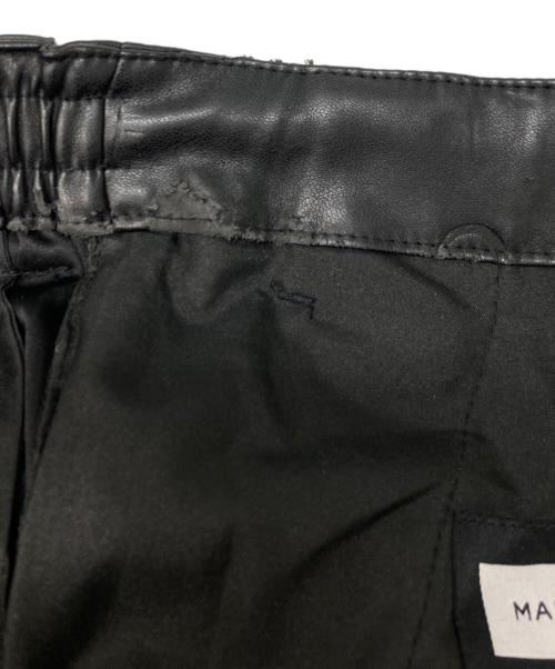 MAISON SPECIAL（メゾンスペシャル）MAISON SPECIAL (メゾンスペシャル) ロイヤルレザー2タックイージープライムワイドショーツ ブラック サイズ:Sの古着・服飾アイテム