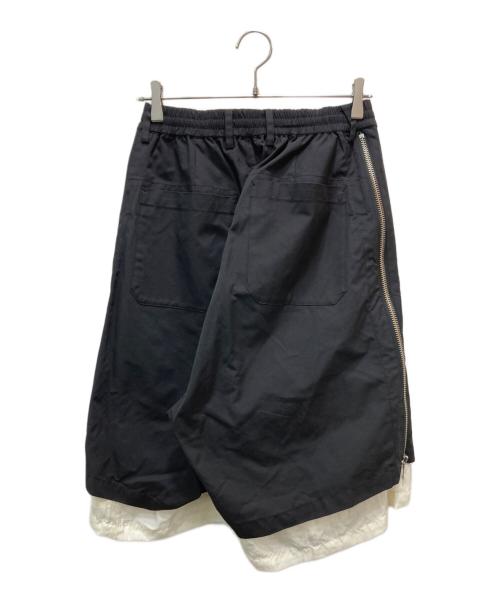 MAISON SPECIAL（メゾンスペシャル）MAISON SPECIAL (メゾンスペシャル) サイドジップ ショートパンツ ブラック サイズ:Sの古着・服飾アイテム