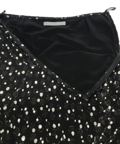 theory luxe（セオリーリュクス）theory luxe (セオリーリュクス) SHEER DOT JQ MELIA MIDIE / シープドットJQメリアミディ　※スカートのみ ブラック サイズ:40の古着・服飾アイテム