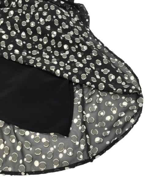 theory luxe（セオリーリュクス）theory luxe (セオリーリュクス) SHEER DOT JQ MELIA MIDIE / シープドットJQメリアミディ　※スカートのみ ブラック サイズ:40の古着・服飾アイテム