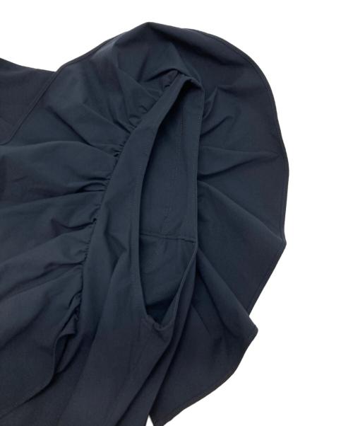 ESTNATION（エストネーション）ESTNATION (エストネーション) ソロテックスフリルワンピース ネイビー サイズ:38の古着・服飾アイテム