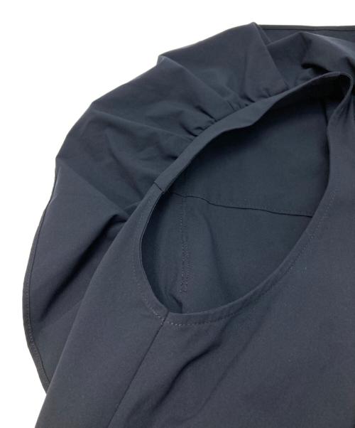 ESTNATION（エストネーション）ESTNATION (エストネーション) ソロテックスフリルワンピース ネイビー サイズ:38の古着・服飾アイテム