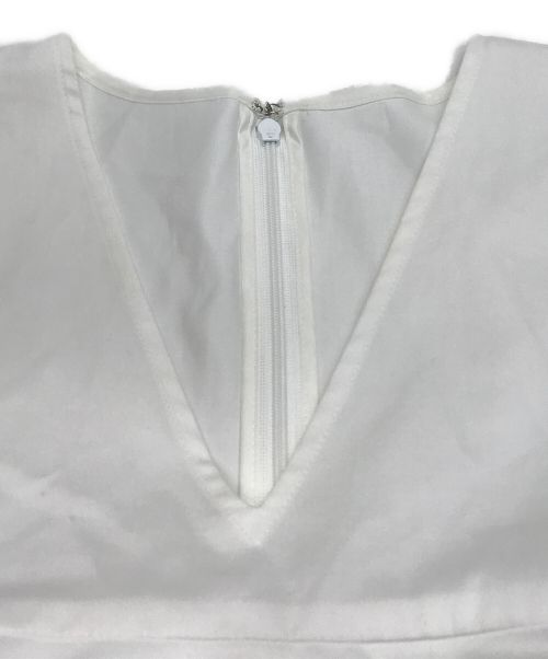 YOKO CHAN（ヨーコチャン）YOKO CHAN (ヨーコチャン) パフスリーブラッフルレイヤーブラウス ホワイト サイズ:FREEの古着・服飾アイテム