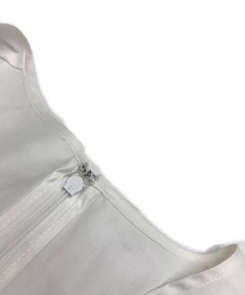 YOKO CHAN（ヨーコチャン）YOKO CHAN (ヨーコチャン) パフスリーブラッフルレイヤーブラウス ホワイト サイズ:FREEの古着・服飾アイテム