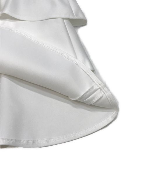 YOKO CHAN（ヨーコチャン）YOKO CHAN (ヨーコチャン) パフスリーブラッフルレイヤーブラウス ホワイト サイズ:FREEの古着・服飾アイテム