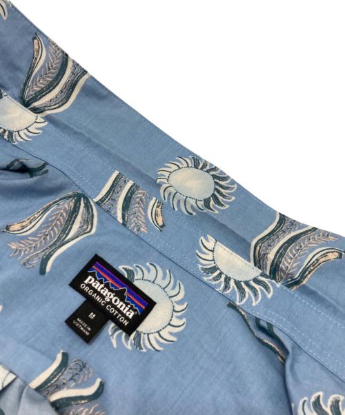 Patagonia（パタゴニア）Patagonia (パタゴニア) 総柄シャツ ブルー サイズ:Mの古着・服飾アイテム