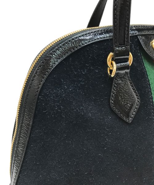 GUCCI（グッチ）GUCCI (グッチ) オフィディア ミディアム2WAYバッグ ブラックの古着・服飾アイテム