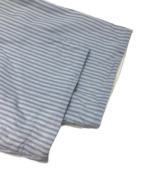 AURALEE（オーラリー）AURALEE (オーラリー) TERRY LINED FINX STRIPE SHIRTS ブルー サイズ:3の古着・服飾アイテム