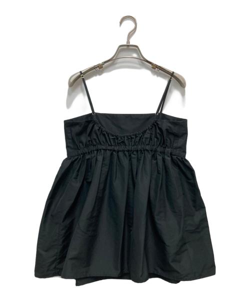 UNITED ARROWS TOKYO（ユナイテッドアローズトウキョウ）UNITED ARROWS TOKYO (ユナイテッドアローズトウキョウ) P タフタ キャミソール ブラック サイズ:不明（実寸参照）の古着・服飾アイテム