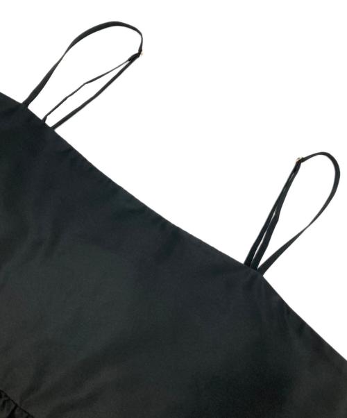 UNITED ARROWS TOKYO（ユナイテッドアローズトウキョウ）UNITED ARROWS TOKYO (ユナイテッドアローズトウキョウ) P タフタ キャミソール ブラック サイズ:不明（実寸参照）の古着・服飾アイテム