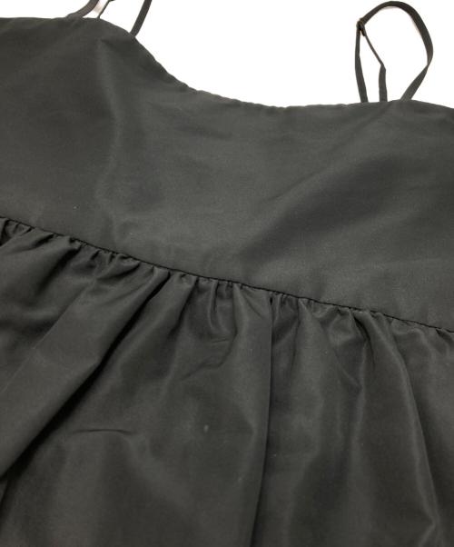 UNITED ARROWS TOKYO（ユナイテッドアローズトウキョウ）UNITED ARROWS TOKYO (ユナイテッドアローズトウキョウ) P タフタ キャミソール ブラック サイズ:不明（実寸参照）の古着・服飾アイテム
