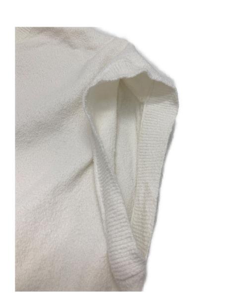 FRAMeWORK（フレームワーク）FRAMeWORK (フレームワーク) コットンループVネックプルオーバー ホワイト サイズ:不明（実寸参照）の古着・服飾アイテム