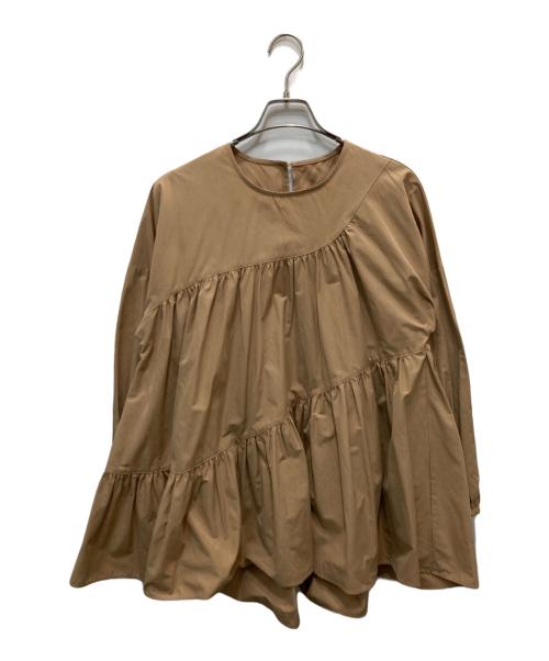 machatt（マチャット）machatt (マチャット) ヨークボリュームブラウス ブラウン サイズ:Fの古着・服飾アイテム