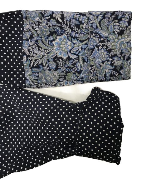 Engineered Garments（エンジニアドガーメンツ）Engineered Garments (エンジニアド ガーメンツ) Combo Short Collar Shirt - Cotton Big Polka Dot Sateen - Navy ネイビー サイズ:Mの古着・服飾アイテム