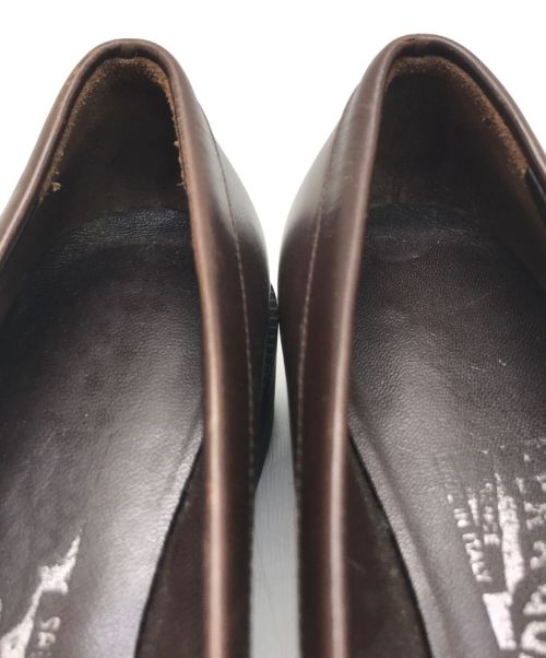Salvatore Ferragamo（サルヴァトーレ フェラガモ）Salvatore Ferragamo (サルヴァトーレ フェラガモ) ビットローファー ブラウン サイズ:5の古着・服飾アイテム