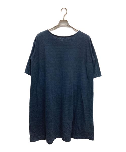 45R（フォーティファイブ・アール）45R (フォーティファイブ・アール) コットンワンピース インディゴの古着・服飾アイテム