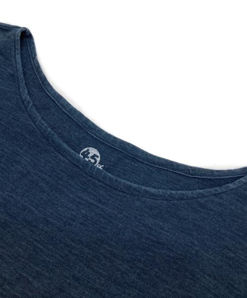 45R（フォーティファイブ・アール）45R (フォーティファイブ・アール) コットンワンピース インディゴの古着・服飾アイテム