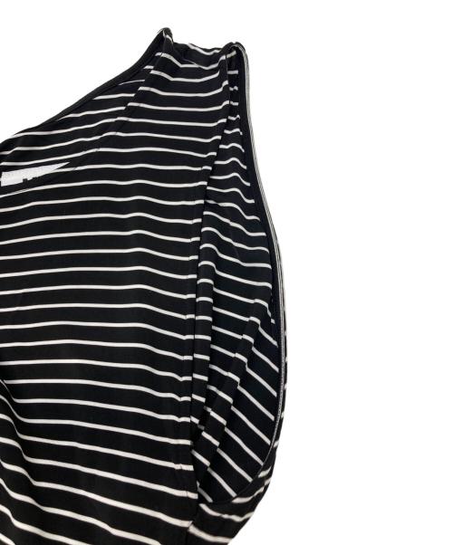 MM6 Maison Margiela（エムエムシックスメゾンマルジェラ）MM6 Maison Margiela (エムエムシックスメゾンマルジェラ) アシンメトリーワンピース ブラック サイズ:XSの古着・服飾アイテム