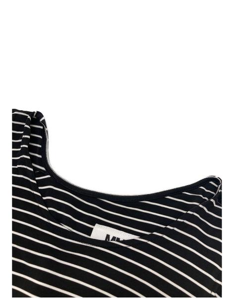 MM6 Maison Margiela（エムエムシックスメゾンマルジェラ）MM6 Maison Margiela (エムエムシックスメゾンマルジェラ) アシンメトリーワンピース ブラック サイズ:XSの古着・服飾アイテム