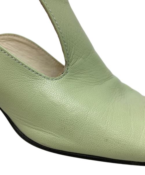 MAISON SPECIAL（メゾンスペシャル）MAISON SPECIAL (メゾンスペシャル) クリアヒールウッドサンダル グリーン サイズ:36の古着・服飾アイテム