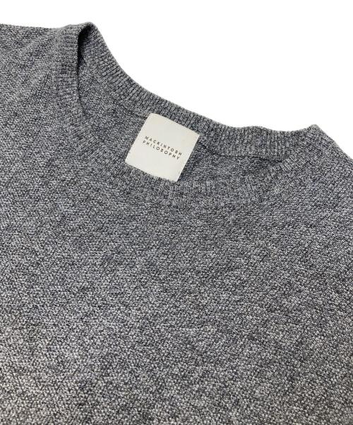 MACKINTOSH PHILOSOPHY（マッキントッシュ フィロソフィー）MACKINTOSH PHILOSOPHY (マッキントッシュ フィロソフィー) コットンニットTシャツ グレー サイズ:Lの古着・服飾アイテム