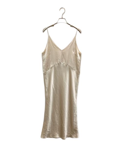 BACCA（バッカ）BACCA (バッカ) ソフトサテン キャミソールワンピース ベージュ サイズ:36の古着・服飾アイテム