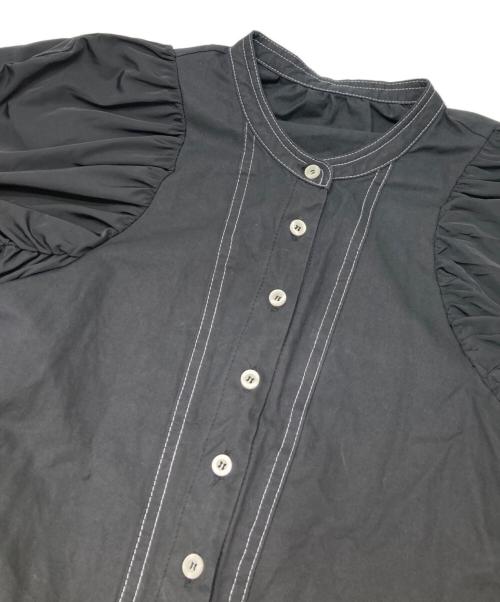 machatt（マチャット）machatt (マチャット) バイカラーステッチロングドレス ブラック サイズ:不明（実寸参照）の古着・服飾アイテム