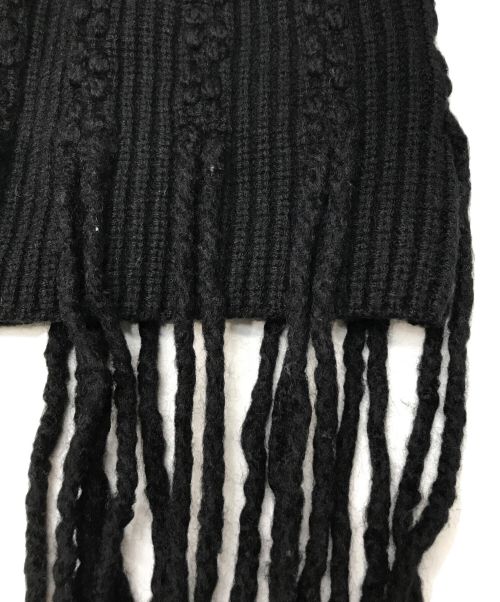STUMBLY（スタンブリ―）STUMBLY (スタンブリ―) フリンジニット ブラック サイズ:38の古着・服飾アイテム