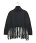 STUMBLY (スタンブリ―) フリンジニット ブラック サイズ:38：7000円