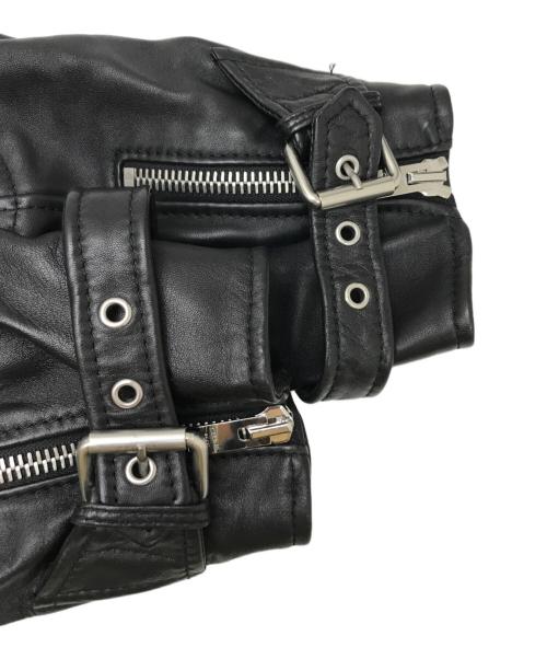 CELINE（セリーヌ）CELINE (セリーヌ) 19SS ラムスキン レザージャケット ブラック サイズ:40の古着・服飾アイテム