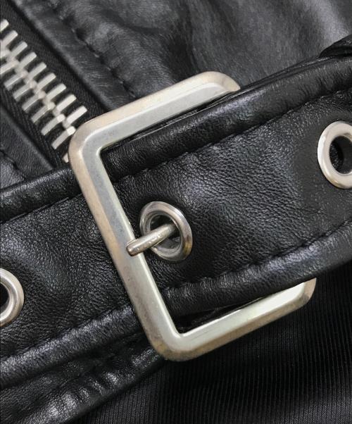 CELINE（セリーヌ）CELINE (セリーヌ) 19SS ラムスキン レザージャケット ブラック サイズ:40の古着・服飾アイテム