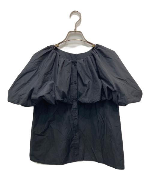 martinique（マルティニーク）martinique (マルティニーク) バルーンショートスリーブブラウス ブラック サイズ:FREEの古着・服飾アイテム