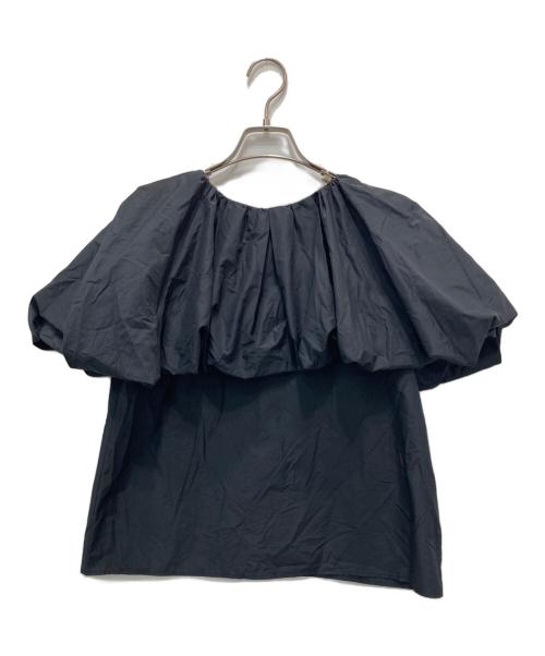 martinique（マルティニーク）martinique (マルティニーク) バルーンショートスリーブブラウス ブラック サイズ:FREEの古着・服飾アイテム