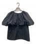 martinique（マルティニーク）の古着「バルーンショートスリーブブラウス」｜ブラック