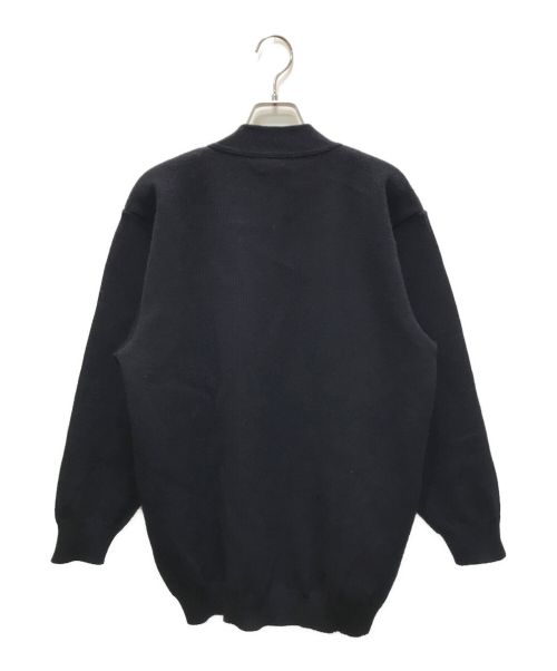 Le minor（ルミノア）Le minor (ルミノア) エンブレムカーディガン ネイビー サイズ:不明（実寸参照）の古着・服飾アイテム