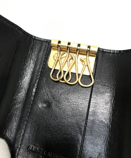 Saint Laurent Paris（サンローランパリ）Saint Laurent Paris (サンローランパリ) キーケース ブラックの古着・服飾アイテム