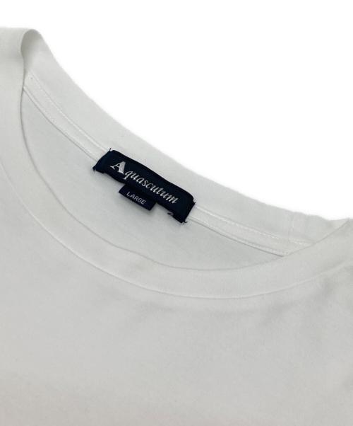 Aquascutum（アクアスキュータム）Aquascutum (アクアスキュータム) Tシャツ ホワイト サイズ:Lの古着・服飾アイテム